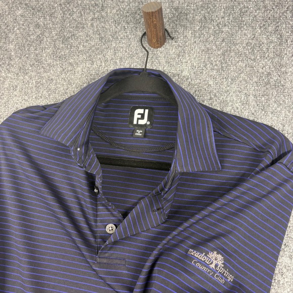 FootJoy Other - FJ FootJoy Mens Golf Polo Shirt Medium Meadow Springs Country Club Striped